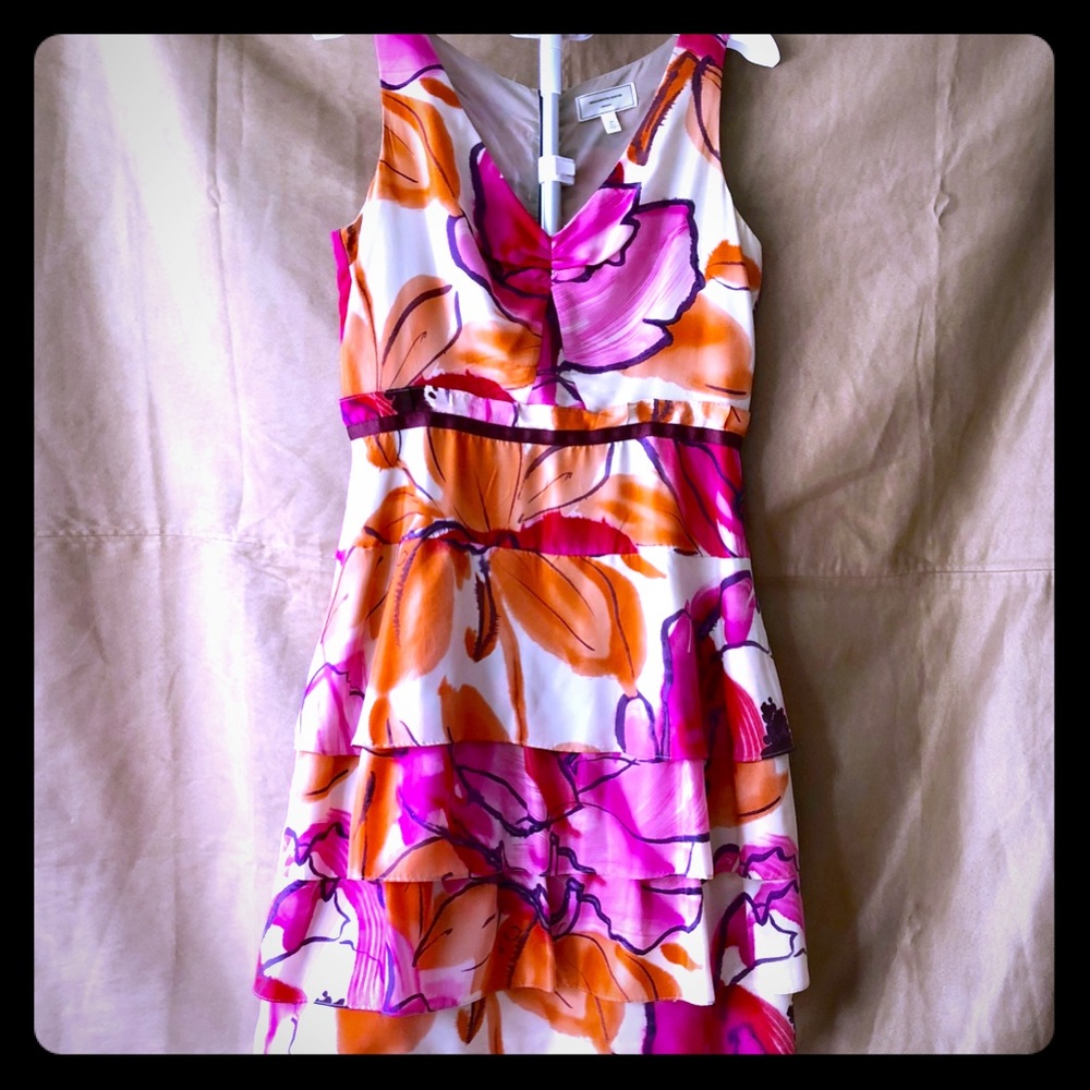 Anthropologie Moulinette Soeurs Silk Floral Dress